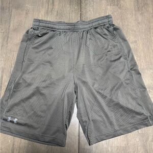 Under Armour Men's Charcoal Patterned Athletic Shorts